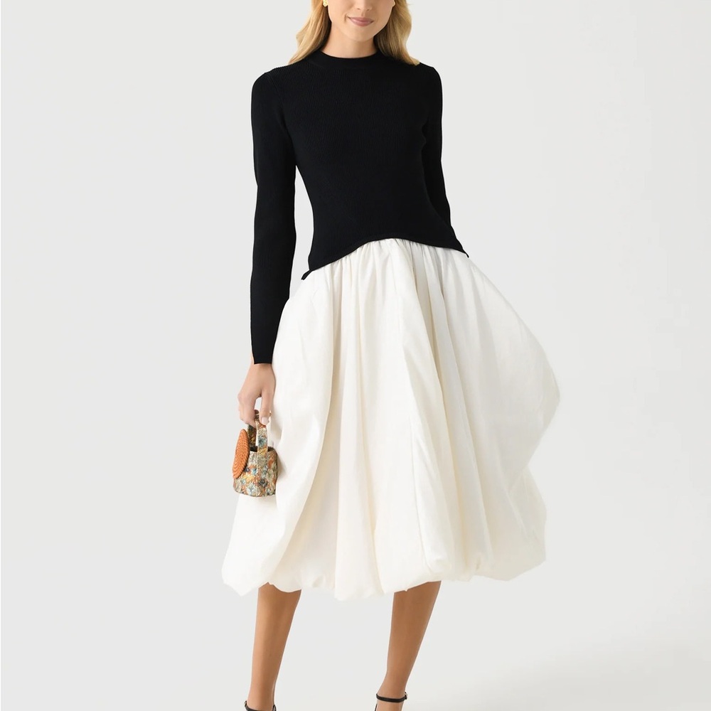 Simkhai Kenlie Taffeta Knit Midi Dress